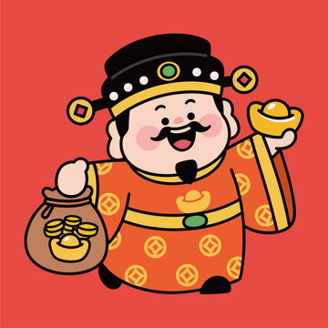 可愛財神送財來