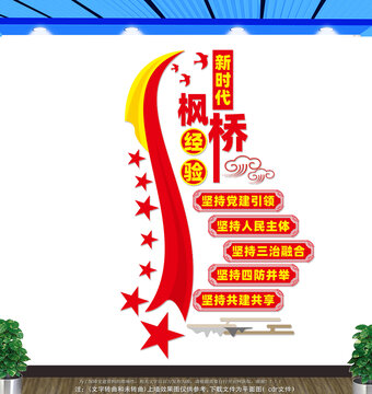 豎版新時(shí)代楓橋經(jīng)驗(yàn)文化墻