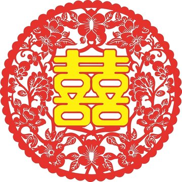 喜字墻貼