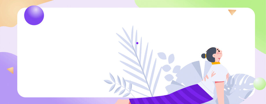 瑜伽矢量插畫