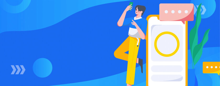 社交矢量插畫