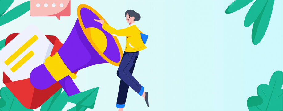 社交矢量插畫