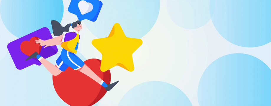 評價矢量插畫