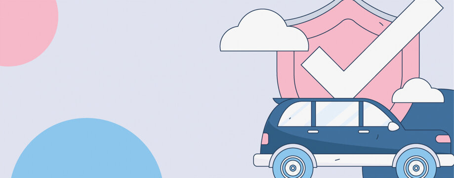 汽車保險矢量插畫