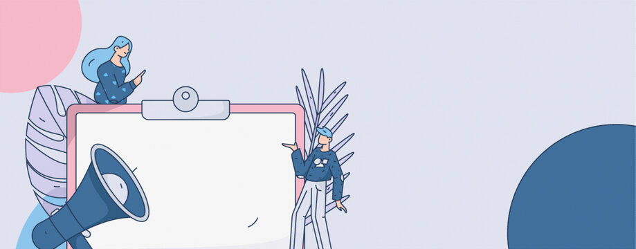 公告矢量插畫