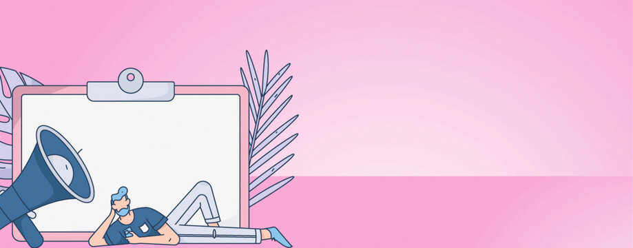 公告矢量插畫