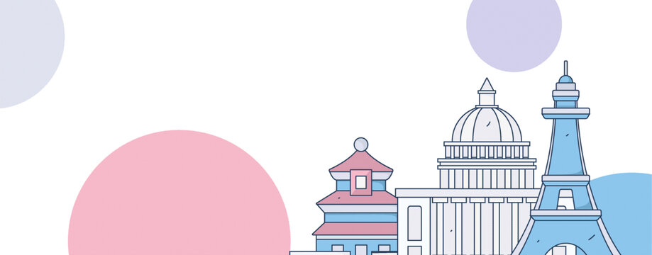 建筑矢量插畫