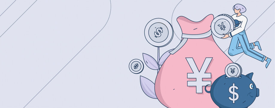 金融矢量插畫