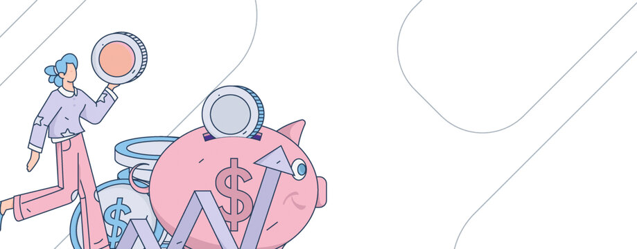 金融矢量插畫