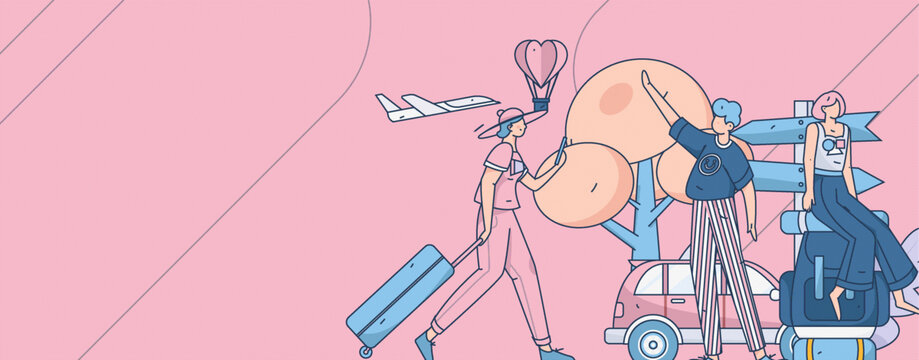 旅游矢量插畫