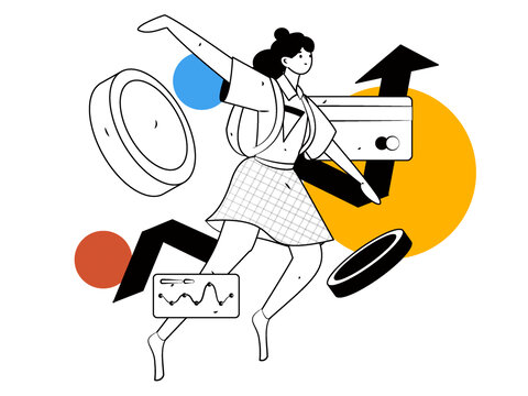 金融矢量插畫