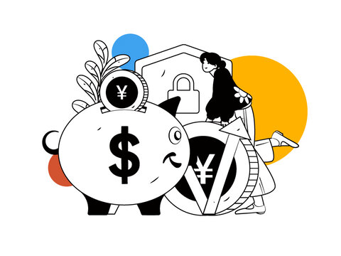 金融矢量插畫