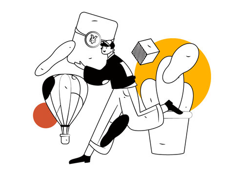 跑步矢量插畫