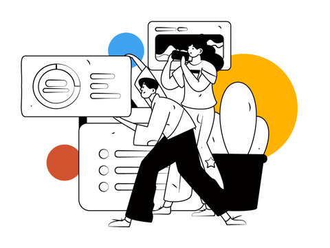 商務(wù)矢量插畫