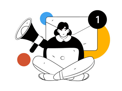 通知矢量插畫