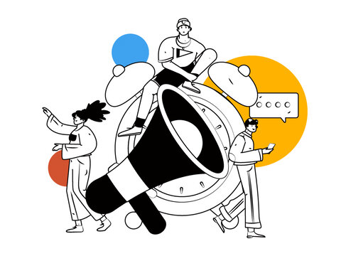 通知矢量插畫