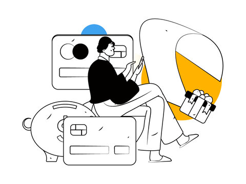 信用卡矢量插畫