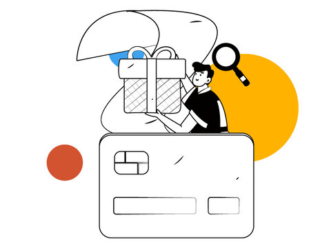 信用卡矢量插畫