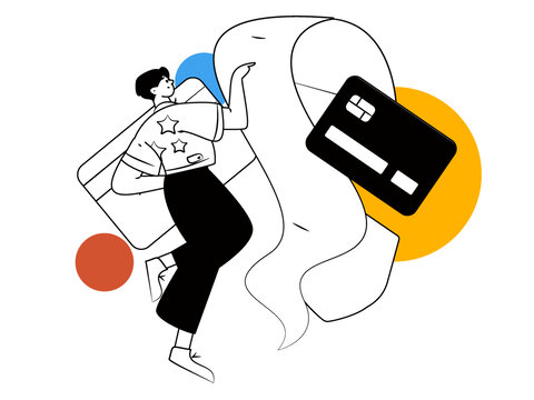 信用卡矢量插畫