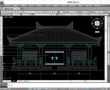 秦漢建筑CAD施工圖