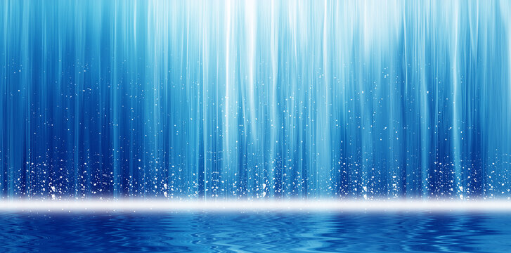瀑布流水生財(cái)