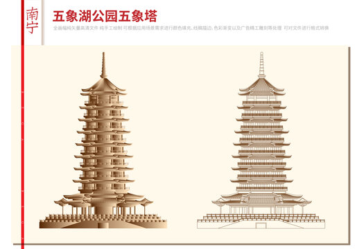 南寧五象湖公園五象塔