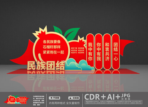 石榴籽精神美陳