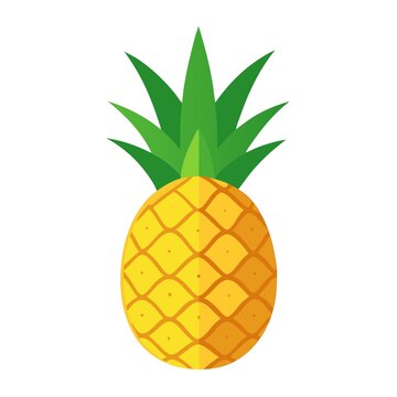 卡通風(fēng)格可愛菠蘿插畫