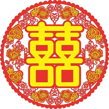 雙色喜字