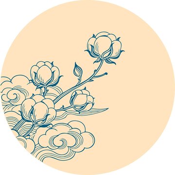 棉花插畫