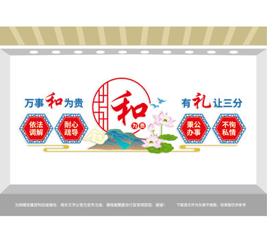 和為貴人民調(diào)解文化墻