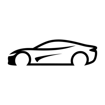 簡(jiǎn)約線條勾勒的酷炫跑車