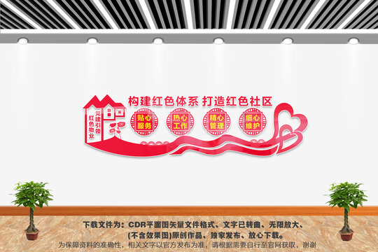 紅色物業(yè)文化墻