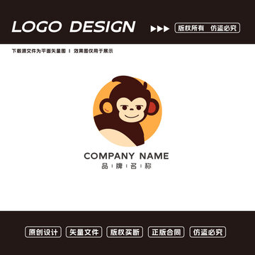 猴子logo標志