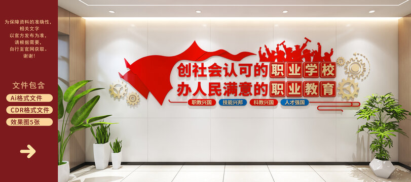 職業(yè)教育文化墻宣傳素材