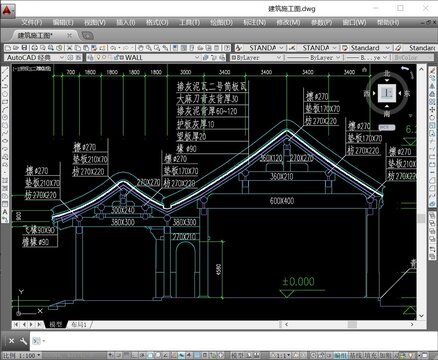 四合院建筑CAD施工圖