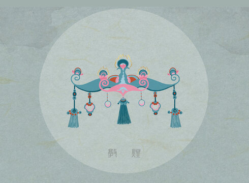 敦煌華蓋設(shè)計(jì)古風(fēng)插畫(huà)