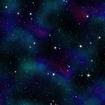 夢幻絢麗的星空背景圖