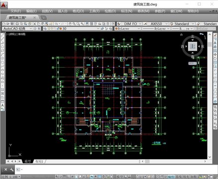四合院建筑CAD施工圖