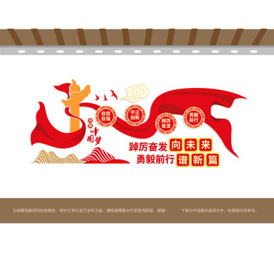 踔厲奮發(fā)向未來黨建墻