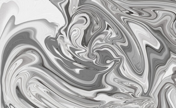 黑白流體抽象藝術(shù)紋理