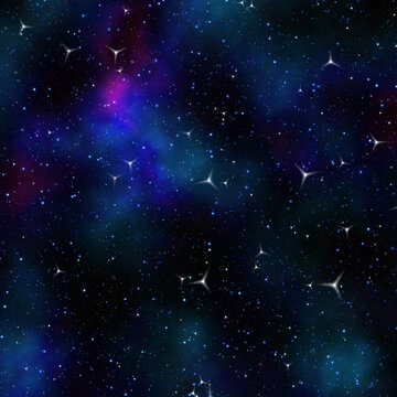 夢(mèng)幻璀璨的星空背景圖