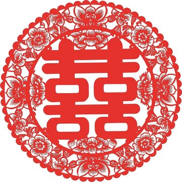喜字墻貼