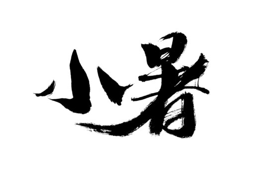 小暑書法藝術(shù)字體