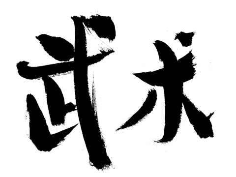 毛筆書法武術(shù)二字