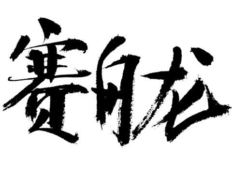 賽龍舟毛筆書法藝術(shù)字