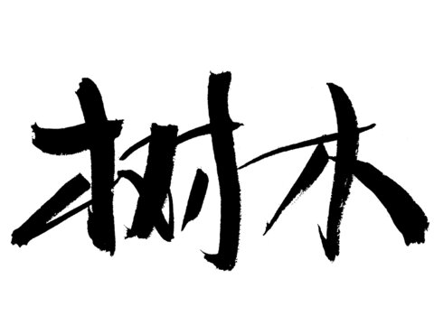 書(shū)法字體樹(shù)木藝術(shù)字
