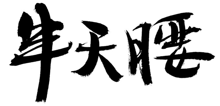 書法字體牛天膘