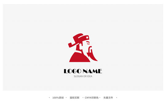 古代人物風(fēng)格創(chuàng)意logo