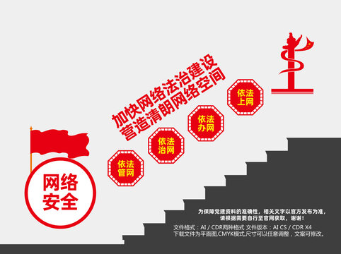 加快網(wǎng)絡(luò)法治建設(shè)樓梯文化墻